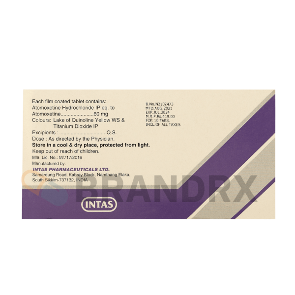 Axepta 60 mg Intas Pharmaceuticals - Image 2