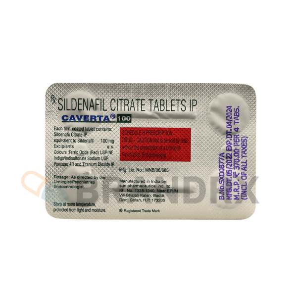 Caverta 100 mg Pharmaceutical - Image 4